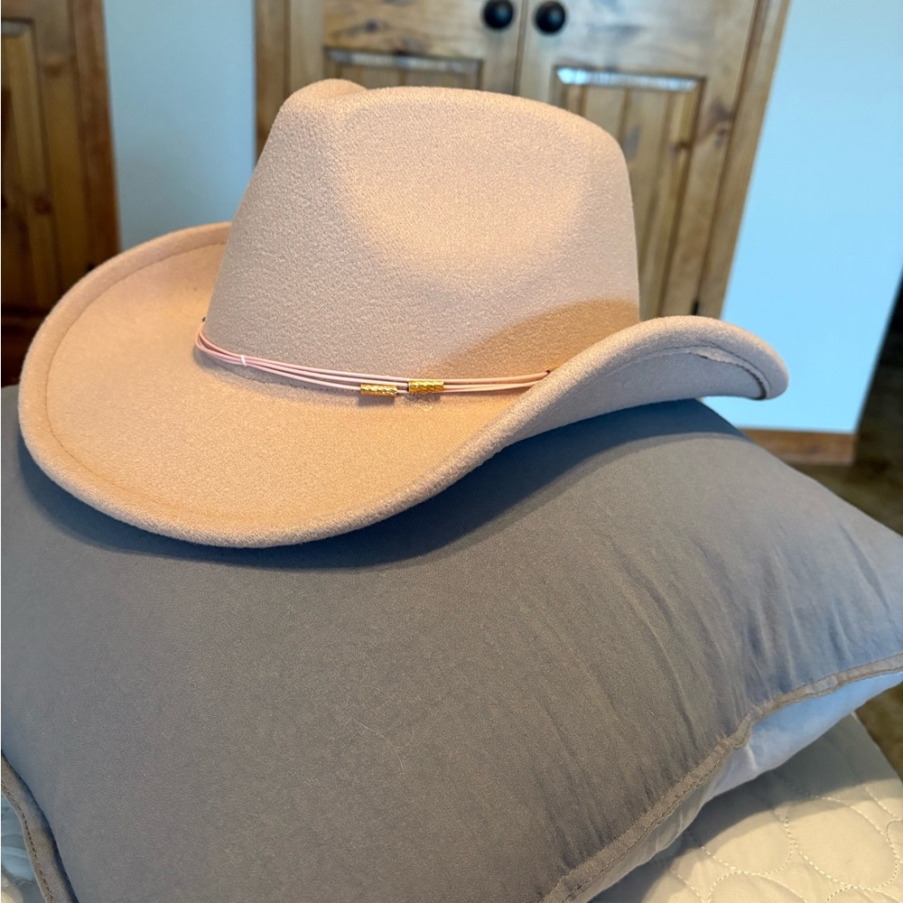 Vince Camuto Pink Cowboy Hat